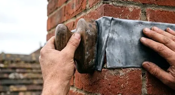 Chimney flashing in an Irvine HOA community